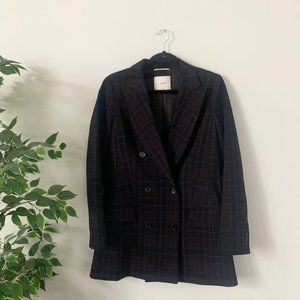 ARITZIA WILFRID MARGAUX BLAZER (navy check)